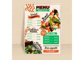 Laminated Menus